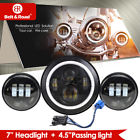 A03hl704ybusa05hn002hlusa03fl501nbusbrm Belt Road Harley Led Headlight Lamp Projector Black 699945091923