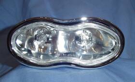 Thl9 Ace Billet Corp T-6 Alum. Harley -custom Bikes Inch Et/peanut Headlight Single