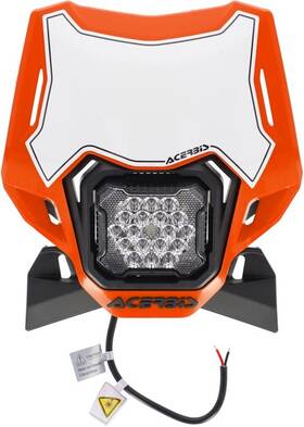 2987941008 Acerbis Vsl Lumen-x Led Offroad/enduro Headlight Orange