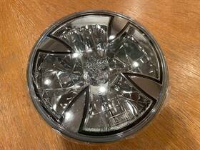 Mh7001 Adjure 7 Inch Skull And Iron Cross Motorcycle Headlight Bulb Cover #mh7001 New In Box