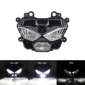 Akmties Wm-ka14 Front Led Headlight Assembly Drl For Kawasaki Z500 Abs Se 2024-2025