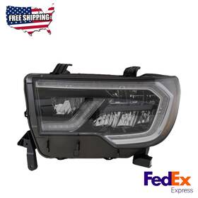 All Autoparts Express 462536191995 Headlight Driver Side Led Fits 2018-2022 Toyota Sequoia