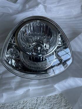 Xo773 American Ironhorse Piaa Led Headlight Chrome New