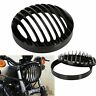 Ammp-1462 Katur Black Aluminum Headlight Grill Cover For Harley Sports