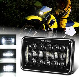 Amonly 755419637018 4x6 Inch Led Halo Projector Headlight Hi/lo Sealed Beam For Suzuki Drz400sm Drz400s