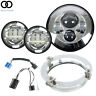 Apo173680 Autoooparts Chrome Led Projector Headlight For Cvo Limited Flhtkse
