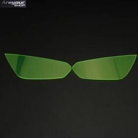 Lens-168-grn Areyourshop Front Headlight Lens Guard Protector Green Fit For Kawasaki Z1000 Z1000r 14-21