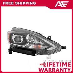 260105ud5a Autoelements Headlight Passenger Side Led For 2018-2019 Nissan Sentra