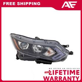 260106mr0a Autoelements Headlight Passenger Side Halogen For 2020-2022 Nissan Rogue Sport S Sl Sv