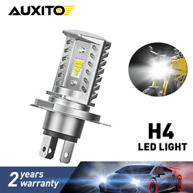 H4-mt1 Auxito H4 9003 Hb2 100w Led Bulb Hi Lo Beam White Motorcycle Headlight 16000lm