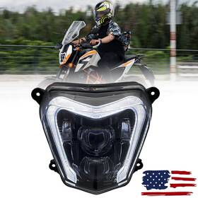Bldkl1001 Babolighting Led Headlight Assembly Drl Hi/lo Beam For Ktm Duke 690 2012-2019 690r 2013-2017