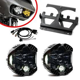 18-0001 Baja Designs Dot Lp6 White Headlight Kit For 15-23 Harley Davidson Road Glide