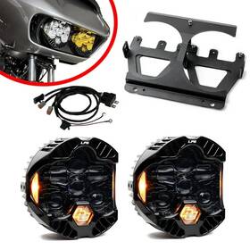 18-0002 Baja Designs Dot Lp6 Amber Headlight Kit For 15-23 Harley Davidson Road Glide