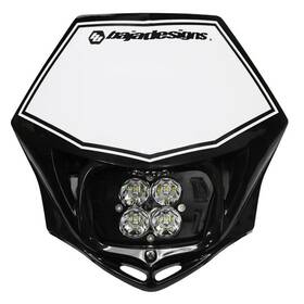 557001bk Baja Designs Motorcycle Squadron Sport D/c Headlight Kit With Shell