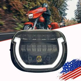 67700289 Bamoautolight For Harley Street Glide 2024 45w Led Headlight Daytime Running Light Hi/low Beam