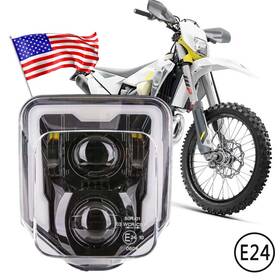Ok-028-us Bamoautolight Led Headlight H/l Beam Drl For Husqvarna 701 Supermoto 501 300 450 350i 250 Ip67