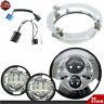 Ber325650 Berliii Chrome Led Projector Headlight Passing Lights For Electra Glide