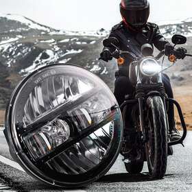 Besure 785382915691 5.75 Inch Motorcycle Led Headlight High Low Sealed Beam Lamp Easy Install Plug Play