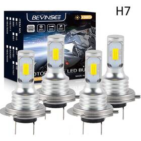 09471-12188 Bevinsee 4x H7 Led Headlight Bulbs For Yamaha Yzf R1 2007-2014 High Low Beam 6000k Bright