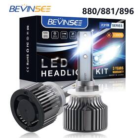 Bevinsee 880/881/896 Led Fog Light Bulbs 6000k For Harley Flhr Flhp Road King 2007-2024 Bright White