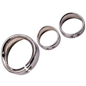 3q2glh Bfo 7ftft Headlight Trim Ring And 4 1/2ftft Fog Light For Harley Touring 1983-13