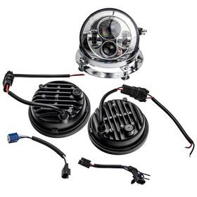 4pea1n Bfo 7 Inch Led Headlight Passing Lights For Harley Touring Adapter 6000k
