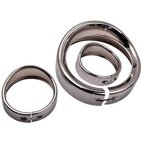 Az2xir Bfo 7ftft Headlight Trim Ring And 4 1/2ftft Fog Light For Harley Fld 2012-16 New