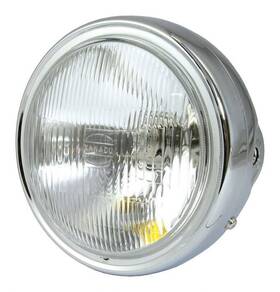 Hlhcb900 Bike It Open Box Bike-it Single Beam Headlight With 7 Inch Diameter H4 12v 60/55w Chrome