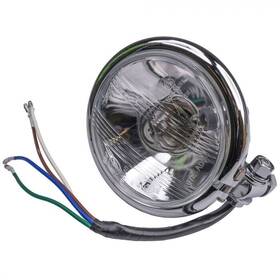 Hlubb412e Biketek Open Box Bike It 4 1/2 Bottom Mount E-marked Right Dip Headlight Chrome