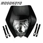Black Motocross Headlight Enduro Alien Streetfighter Xt660 Adventure Xr230 Kx450