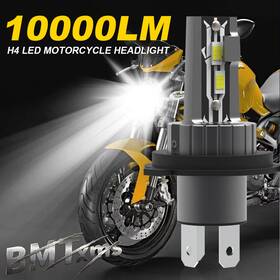 H490034567 Bmtxms 1pcs H4 9003 Led Headlight Bulb 10000lm 6500k High Low Beam Light For Motorcycle