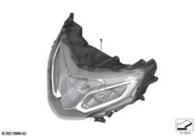 63129467591 Bmw Genuine Motorrad Led Headlight Assembly 2021-2015 K1600b/gt/gtl