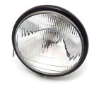 666817 - Bottom Gloss Black Headlight 1 6 Halogen Mount 2 Motorcycle "