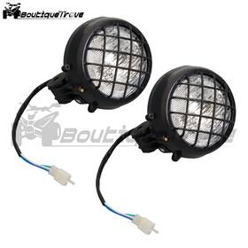 Bou2933520 Boutiquetrove New 2 Headlights For Yamaha Banshee 1987-2006 Lens Bulbs Lights Grills Warrior