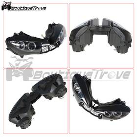 Bou2933928 Boutiquetrove Fit For Yamaha 2003-2005 Yzf R6 And 2006-2009 R6s Black Front Headlight Headlamp
