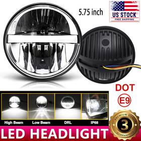 Led-m004 Braveway Dot Round Black 5-3/4 Inch 5.75 Led Projector Headlight Sealed Drl For Motorcycle