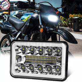 Bri-w900-986 Bricologht 4x6 Inch Square Led Headlight Drl Hi/lo Sealed Beam For Suzuki Drz400s Drz250 S