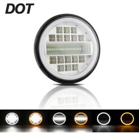 Hktm1514-gyu Brightest 5-3/4inch 5.75inch Inch Led Projector Headlight Drl For Harley Motorcycle