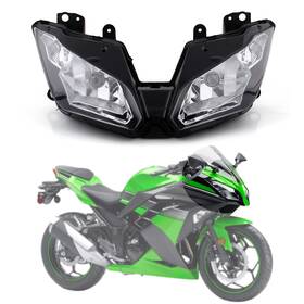 M513-a054-clear Bruce&shark Front Headlight Headlamp Assembly For Kawasaki Ninja 300 300r 2013-14 Clear Bs5