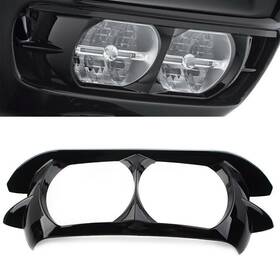Bstore 550730821647 Vivid Black Headlamp Headlight Trim Cover Bezel Fit For Harley Road Glide 15-22