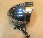 66-84192 Buffalo Chrome Visor Custom 4.5 " Harley Light Bulb Chopper Bobber