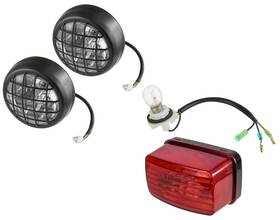 Lt125aa2002 Caltric Complete Headlight And Taillight Assembly Set For Yamaha Warrior 350 Yfm350x 02 04