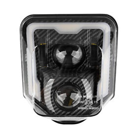 Bl001cf-us Carbon Fiber Led Headlight For Husqvarna Fe Te 250 350 450 501 701 Supermotor
