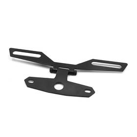 Carpopart 605322812425 Universal Motorcycle Adjustable License Plate Holder Tail Light Bracket Mount