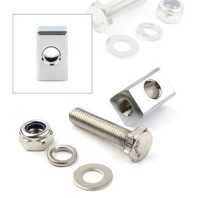 Cbdtimes 550736531380 Motor Headlight Mounting Block Chrome Fit For Harley Headlamp Custom Mount Usa