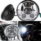 Cg-332008-9159 Unbranded Led Headlight Silver Projector For Harley Dyna Sportster