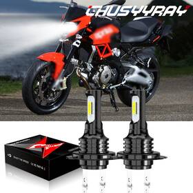 200501 Chusyyray For Aprilia Shiver 750 900 Motorcycle Headlight Hi/lo Beam 6000k White Bulbs