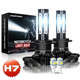 Chusyyray-v4plus-h7 Chusyyray White 2x H7 Led Headlight Bulb Kit For Yamaha Yzf R6 2003-2014 R6s 2006-2009