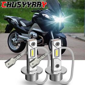 Yzkplush3 Chusyyray For Bmw R1150rt 2001-2005 -6000k White H3 Motorcycle Led Headlight Bulbs