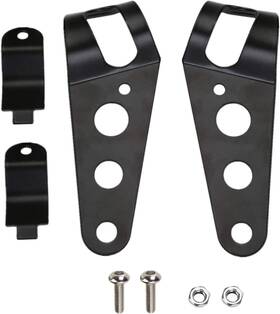 Cp0427 Cicmod Osan Universal 35mm-43mm Motorcycle Headlight Mount Brackets Bracket Black